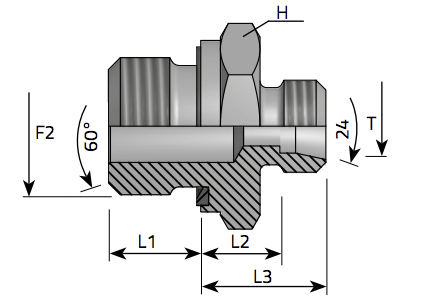 Hrdlo BSP/M S ED tesnenim forma E DIN3852